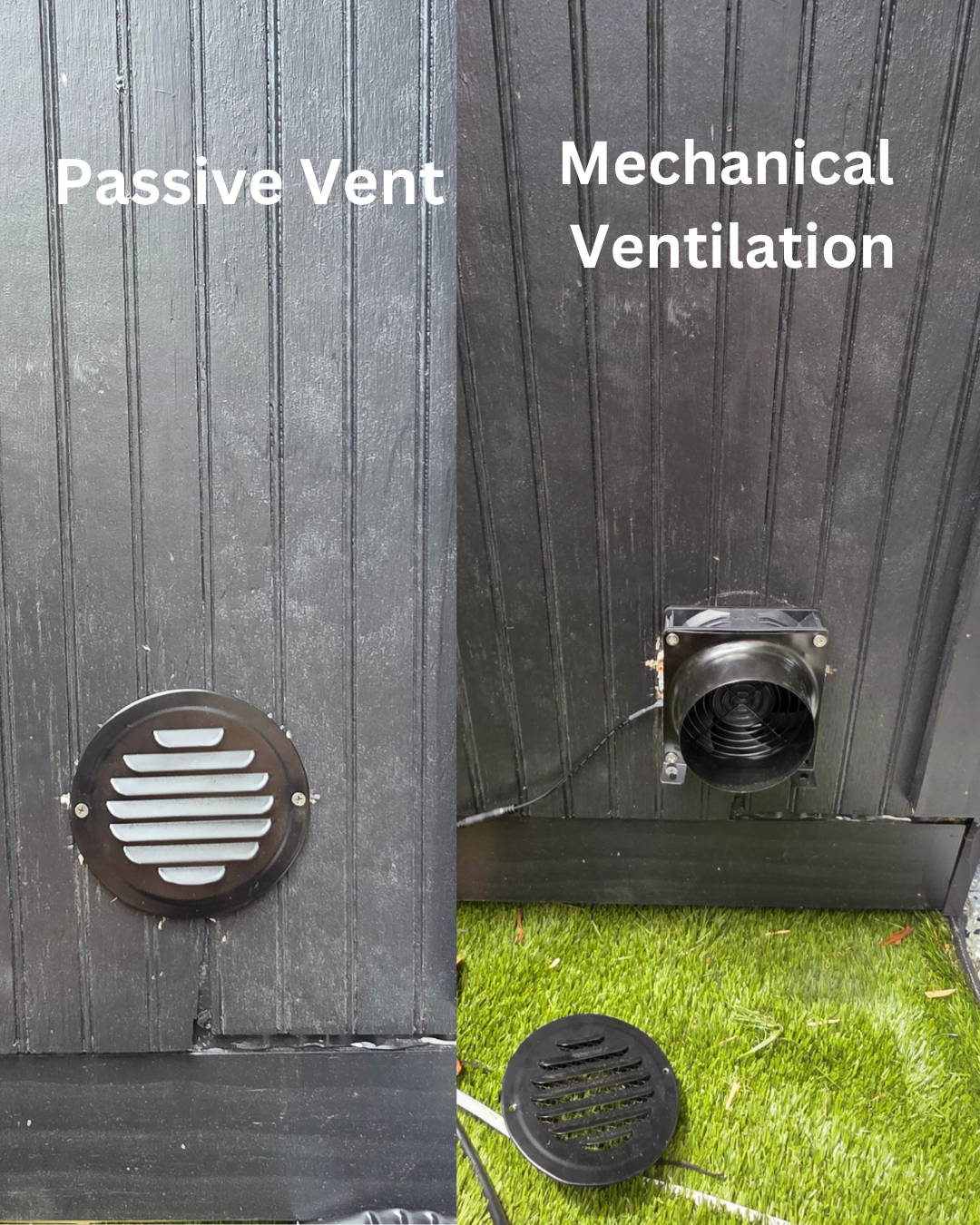 Passive vs mechanical sauna ventilation